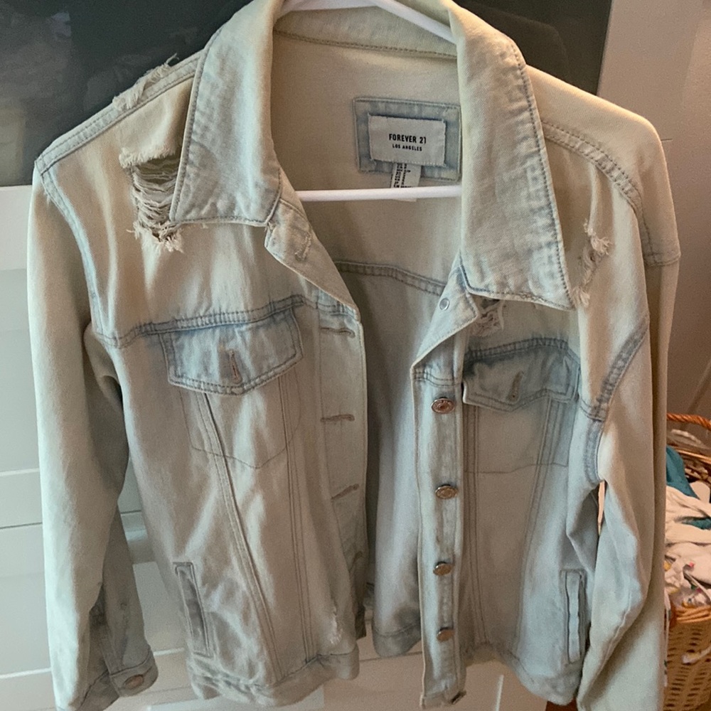 Forever 21 light wash denim jacket